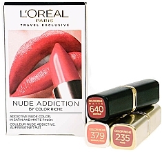 Fragrances, Perfumes, Cosmetics Set - L'Oreal Paris Lipstick Trio Nude Addiction (lips/3x4.5g)