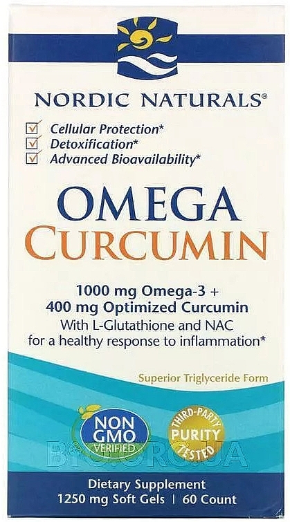 Omega & Curcumin Food Supplement - Nordic Naturals Omega With Curcumin — photo N1