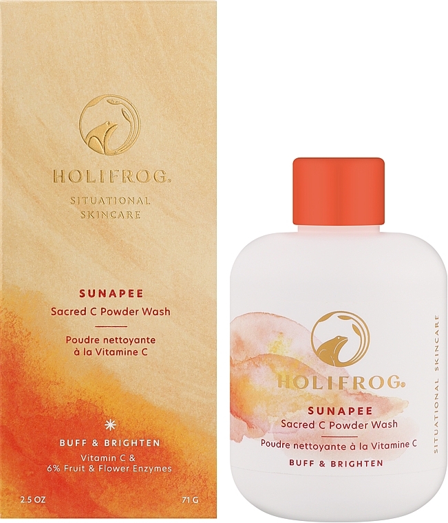 Brightening Enzyme Powder Face Wash - HoliFrog Sunapee Sacred-C Brightening Powder Wash — photo N2