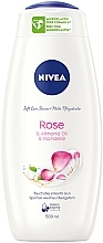 Shower Cream-Gel "Milk and Rose" - NIVEA Bath Care Cream Shower Rose And Milk — photo N2