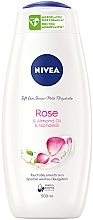 Shower Cream-Gel 'Milk and Rose' - NIVEA Rose And Milk Bath Care Cream Shower — photo N2