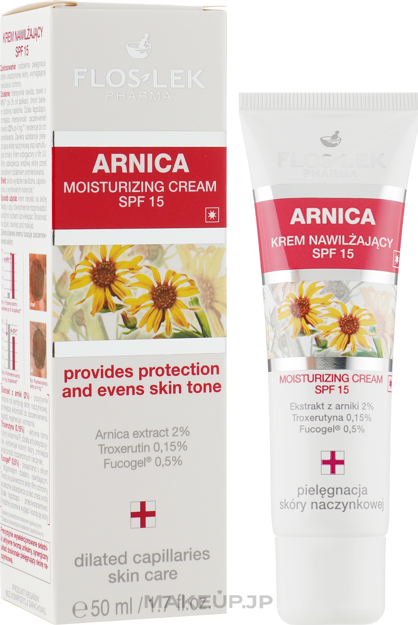 Moisturizing Arnica Cream SPF 15 - Floslek Moisturizing Arnica Cream SPF 15 — photo 50 ml