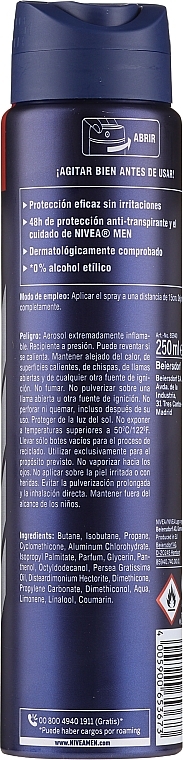 Deodorant Spray - Nivea Men Protege & Cuida Spray — photo N2