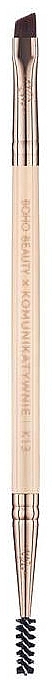 Dual-Ended Brow Brush, K13 - Boho Beauty X Communicative Brush — photo N1