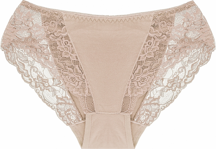 Women Lace Bikini Panties bdm550-009, beige - Moraj — photo N1