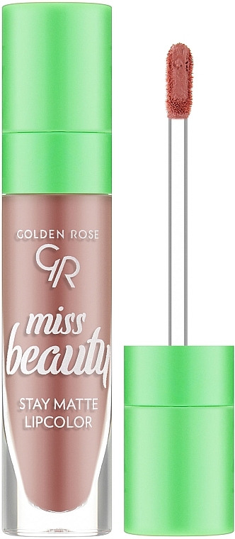 Liquid Matte Lipstick - Golden Rose Miss Beauty Stay Matte Lipcolor — photo N1