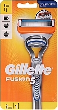 Fragrances, Perfumes, Cosmetics Shaving Razor with 2 Refill Cartridges - Gillette Fusion