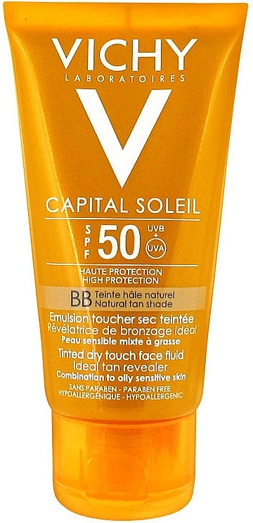 Facial Sun Cream - Vichy Capital Soleil BB Tinted Dry Touch Face Fluid SPF 50 — photo N3