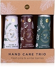 Fragrances, Perfumes, Cosmetics Set - Accentra Winter Spa Fresh Pine & Winter Berries Hand Care Trio