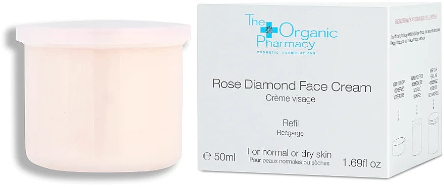 Moisturizing Face Cream (refill) - The Organic Pharmacy Rose Diamond Face Cream Refill — photo N1
