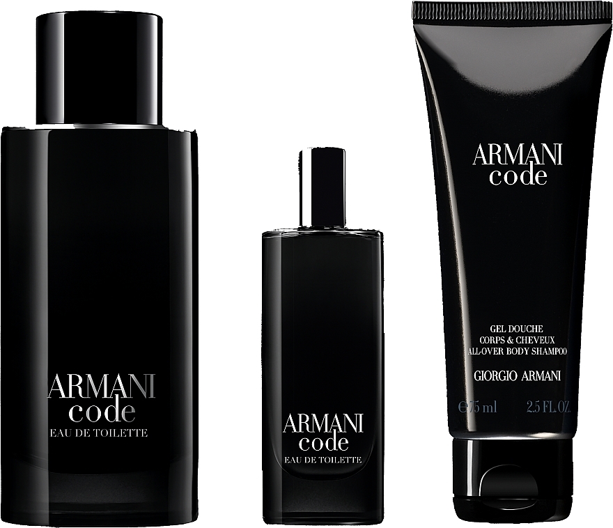 Giorgio Armani Armani Code - Set (edt/125ml+edt/15ml+sh/gel/75ml) — photo N3