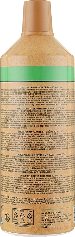 Oxidizing Cream Emulsion 10VOL 3% - JJ's — photo N4