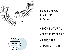 False Lashes - Sincero Salon Eyelashes Natural  — photo N2