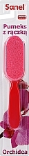 Pumice with Handle 'Orchidea', red-pink - Sanel — photo N1