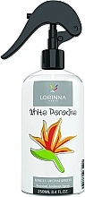 Home Fragrance Spray - Lorinna Paris White Paradise Scented Ambient Spray — photo N1