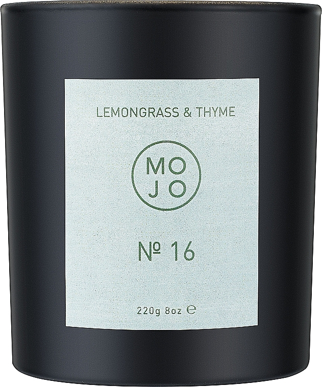 Mojo Lemongrass & Thyme №16 - Scented Candle — photo N2