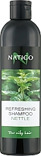 Refreshing Shampoo for Oily Hair 'Nettle' - Natigo Refreshing Shampoo — photo N2