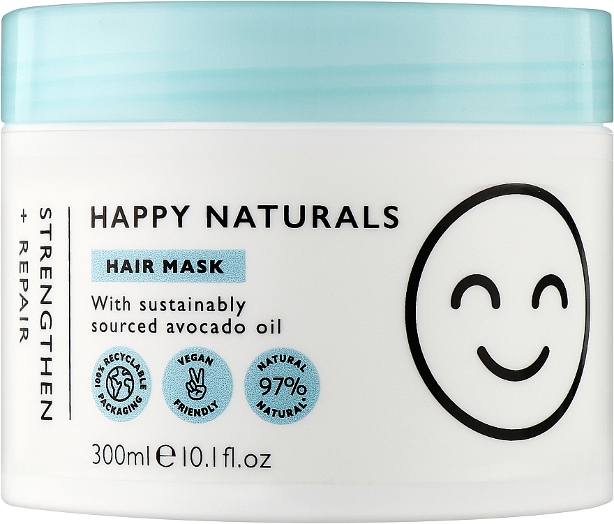 Strengthening & Repairing Hair Mask - Happy Naturals Strengthen & Repair Hair Mask — photo N1