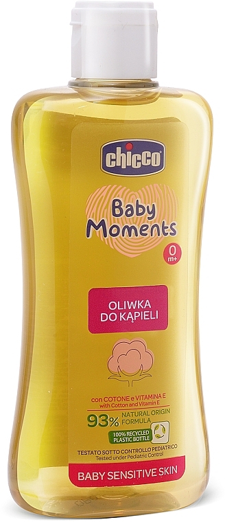 Bath Oil for Sensitive Skin - Chicco Baby Moments — photo N2