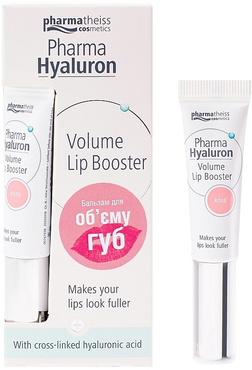 Rose Lip Balm - Pharma Hyaluron Pharmatheiss Cosmetics Volume LipBooster Rose — photo N1