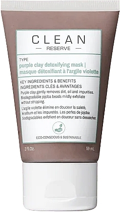 Kids Face Mask with Purple Clay - Clean Reserve Purple Clay Detoxifying Mask — photo N1