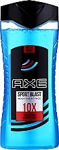 Shower Gel-Shampoo "Sport Blast" - Axe Re-Energise After Sport Body And Hair Shower Gel Sport Blast — photo N3