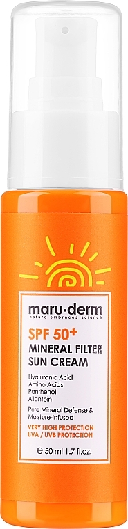 Sunscreen - Maruderm Cosmetics Mineral Filter Sun Cream SPF 50+ — photo N1