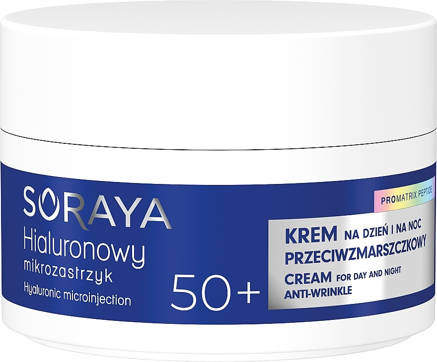 アンチリンクルフェイスクリーム 50+ - Soraya Hyaluronic Microinjection Pro Matrix Peptide Anti-Wrinkle Cream — photo N1