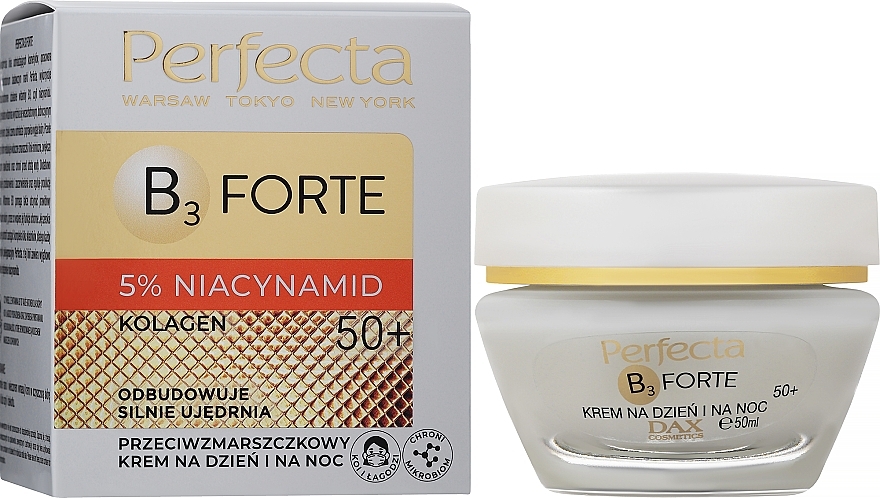 Anti-Wrinkle Day & Night Cream 50+ - Perfecta B3 Forte Anti-Wrinkle Day And Night Cream 50+ — photo N1