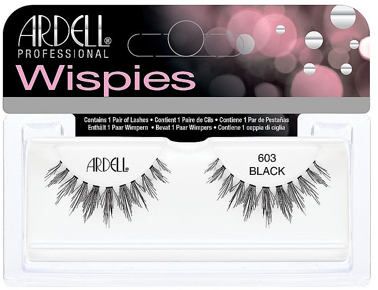 False Lashes - Ardell Wispies Lashes Black 603 — photo N5