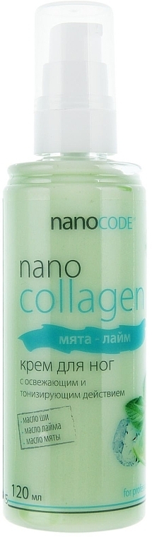 Mint & Lime Foot Cream - NanoCode NanoCollagen — photo N3