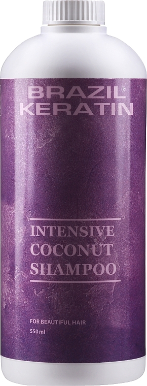 Damaged Hair Shampoo - Brazil Keratin Intensive Coconut Shampoo — photo N3