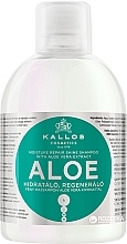 Moisturizing Shine Restoring Shampoo for Dry & Damaged Hair "Aloe Vera" - Kallos Cosmetics Aloe Vera Full Repair Shampoo — photo N1