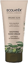 Fragrances, Perfumes, Cosmetics Hand Cream "Softness and Tenderness" - Ecolatier Organic Olive Soothing Hand Cream