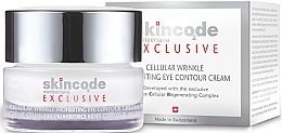 Fragrances, Perfumes, Cosmetics Cellular Eye Contour Cream "Anti-Wrinkle" - Skincode Exclusive Cellular Wrinkle Prohibiting Eye Contour Cream