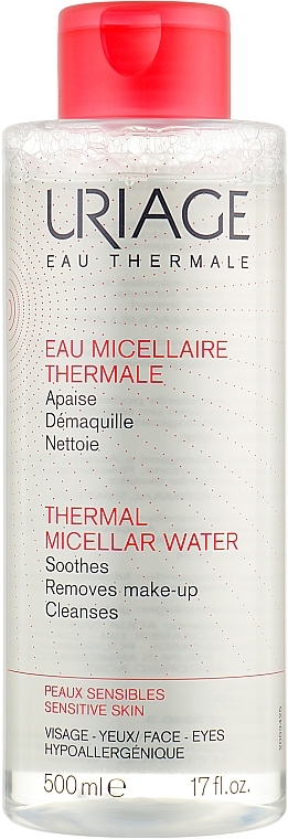 Micellar Water for Sensitive Skin - Uriage Thermal Micellar Water Sensitive Skin — photo N2