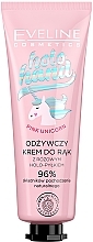 Fragrances, Perfumes, Cosmetics Nourishing Hand Cream "Pink Unicorn" - Eveline Cosmetics Holo Hand