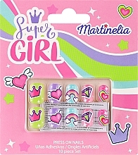 Fragrances, Perfumes, Cosmetics False Nails for Kids - Martinelia Super Girl Press-On Nail Set