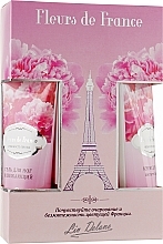 Fragrances, Perfumes, Cosmetics Gift Set 'Peony Tenderness' - Liv Delano Fleurs de France (h/cr/75ml + leg/gel/75ml + spray/200ml)