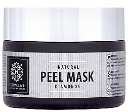 Fragrances, Perfumes, Cosmetics Face Peeling Mask - Formula H Natural Diamonds Peel Mask