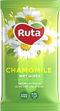 Fragrances, Perfumes, Cosmetics Wet Wipes with Chamomile Extract - Ruta Selecta Camomile