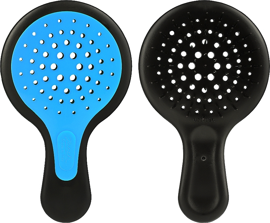 Hair Brush, black and blue - Janeke Superbrush Mini — photo N6