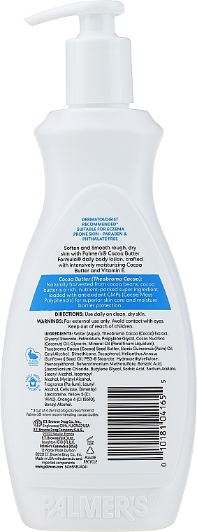 Body Lotion with Cocoa Butter and Vitamin E - Palmer's Cocoa Butter Formula — photo N8