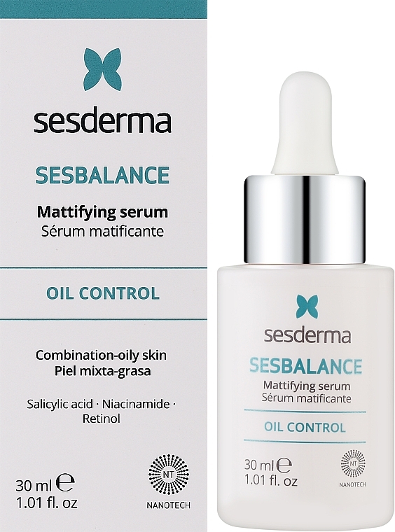 Face Serum - SesDerma Laboratories Sesbalance Mattifying Serum — photo N2