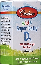 Vitamin D3 - Carlson Labs Kid's Super Daily D3 — photo N2