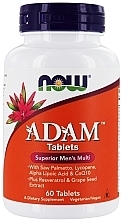 Fragrances, Perfumes, Cosmetics Men Super Multivitamins, tablets - Now Foods Adam Superior Men's Multi
