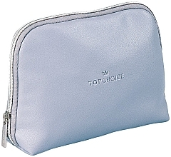 Makeup Bag "Leather", 96976, dark blue - Top Choice — photo N1