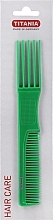 Fragrances, Perfumes, Cosmetics Prong Hair Comb, 19cm, green - Titania