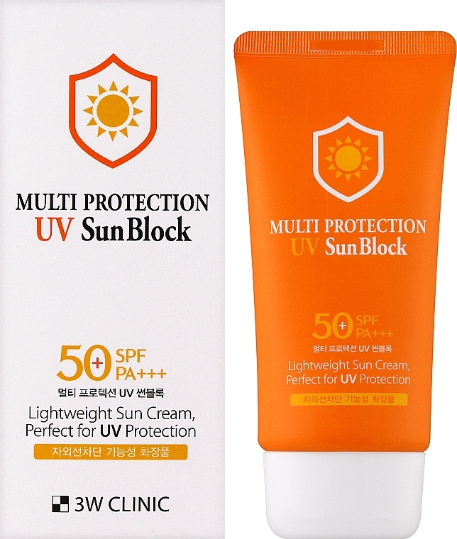 Sunscreen - 3W Clinic Multi protection UV Sun Block SPF 50 — photo N2