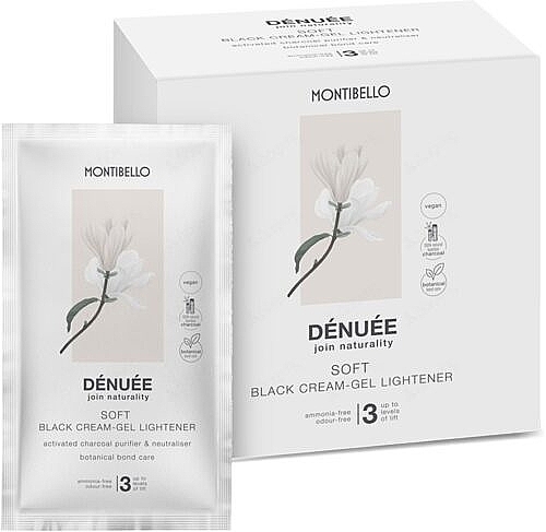 Brightening Cream Gel - Montibello Denuee Soft Black Cream Gel Lightener — photo N1